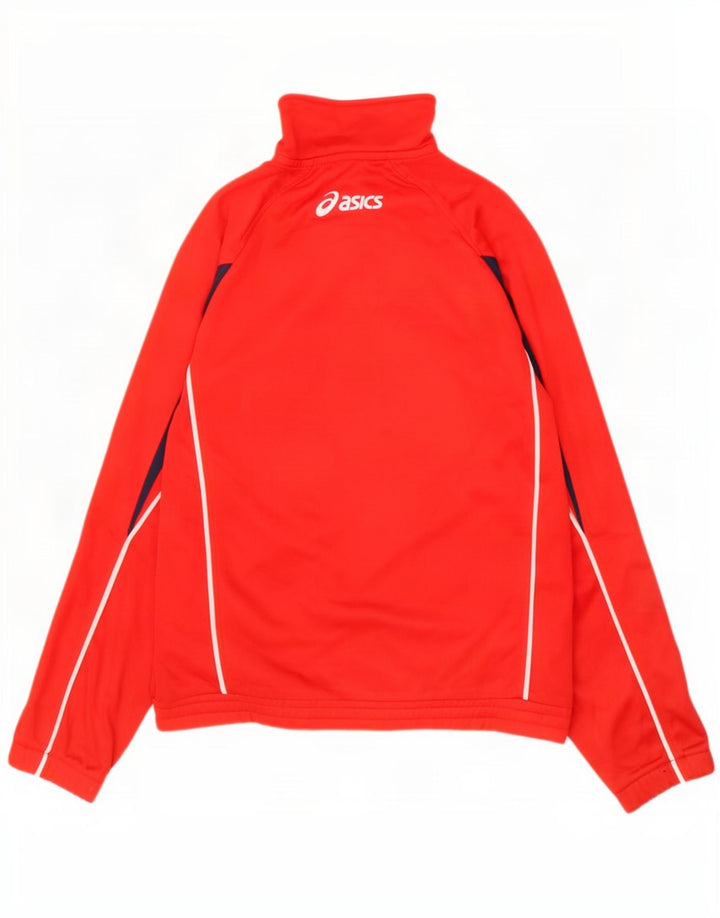 Asics Herre grafisk træningsdragt Topjakke XL Rød Colourblock Polyester