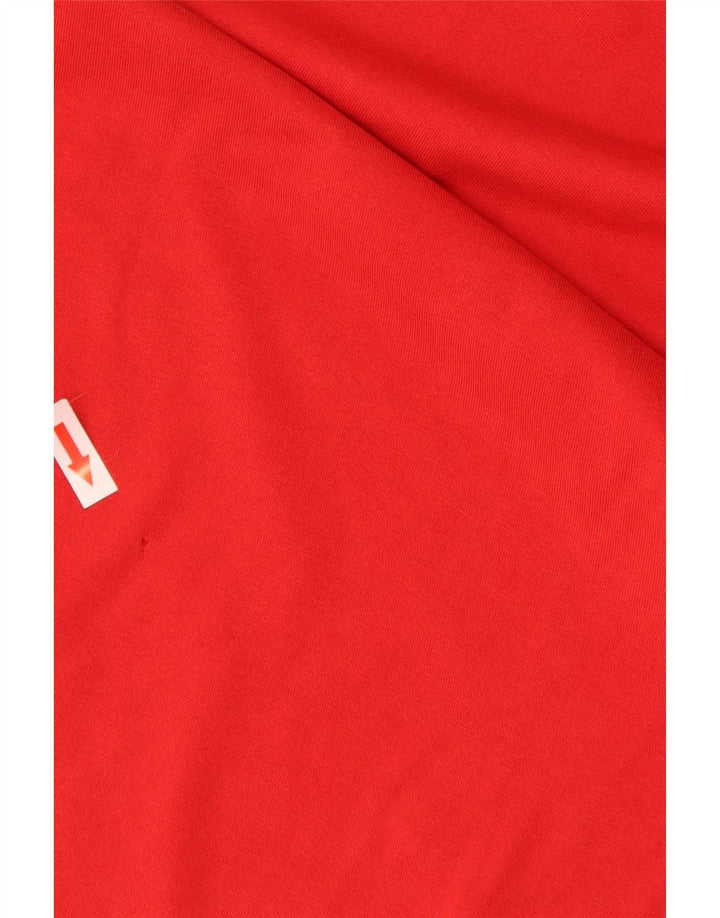 Nike Herre grafisk T-shirt Top UK 39/41 Medium Rød Bomuld