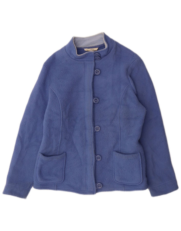 Marks & Spencer Fleecejakke til kvinder UK 14 Stor blå polyester