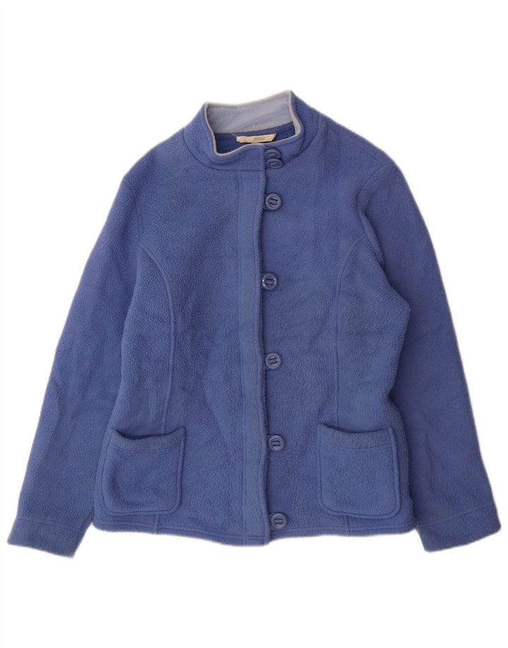 Marks & Spencer Fleecejakke til kvinder UK 14 Stor blå polyester