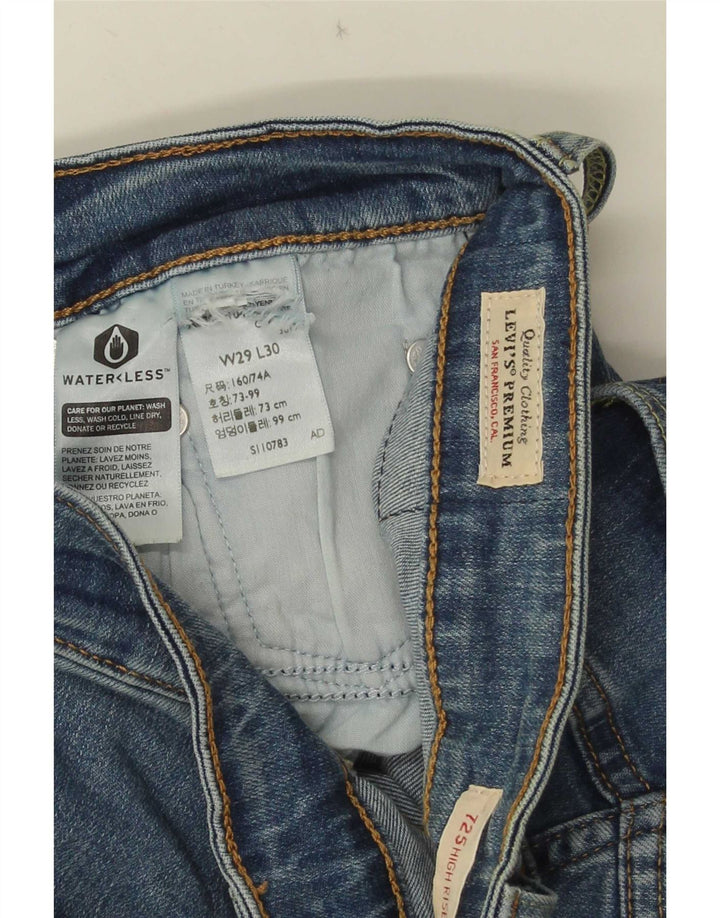 Levi's Dame 725 High Rise Bootcut Jeans W29 L30 Blå