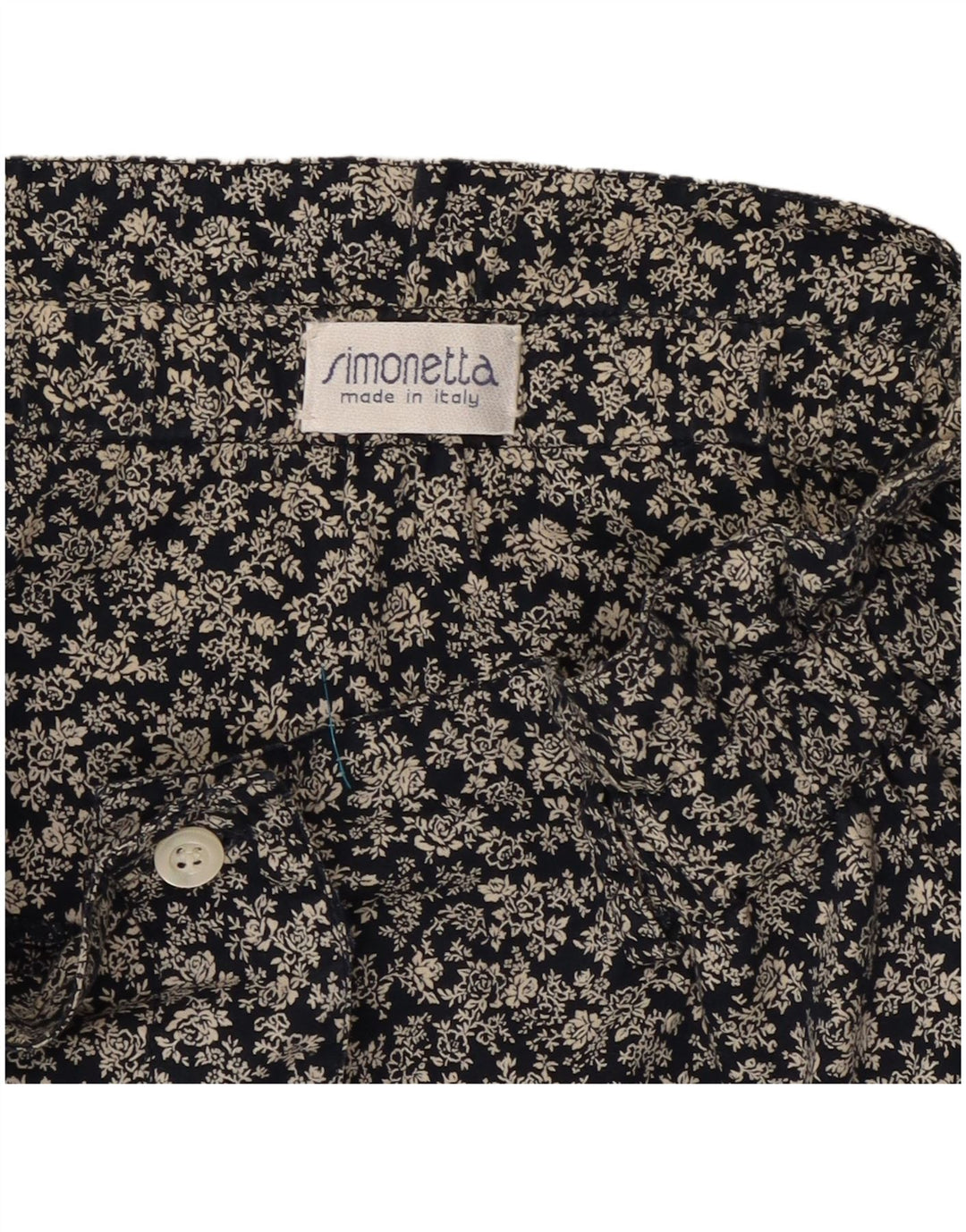Simonetta Kvinder Plisseret A-Line nederdel W26 Small Navy Blue Floral