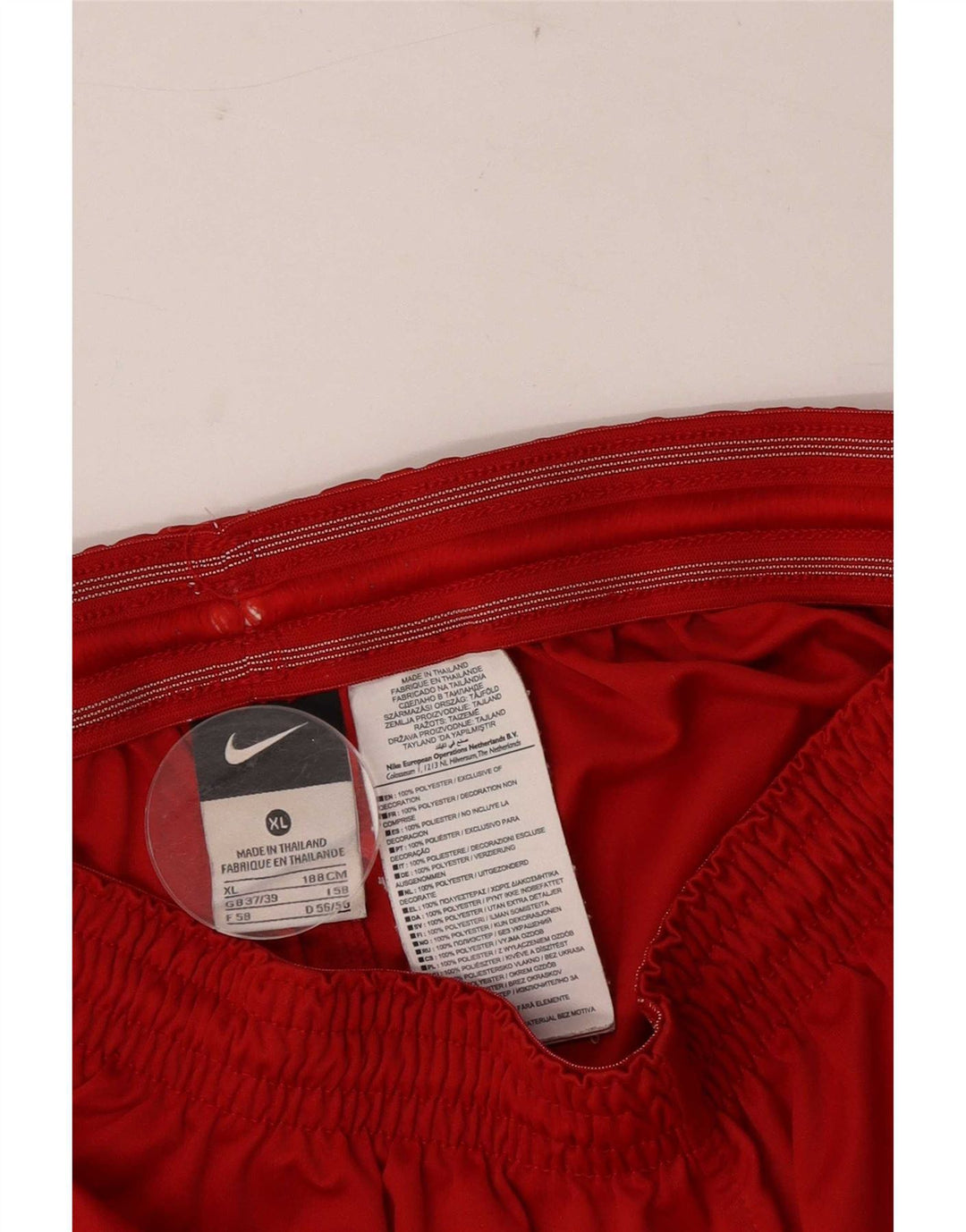 Nike Herre grafiske sportsshorts XL rød polyester