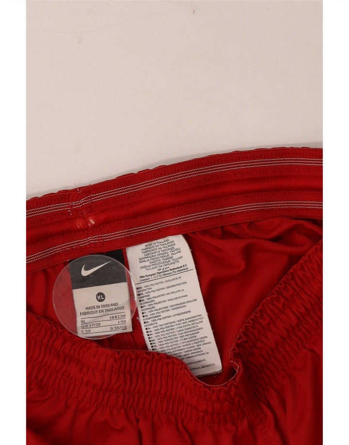 Nike Herre grafiske sportsshorts XL rød polyester