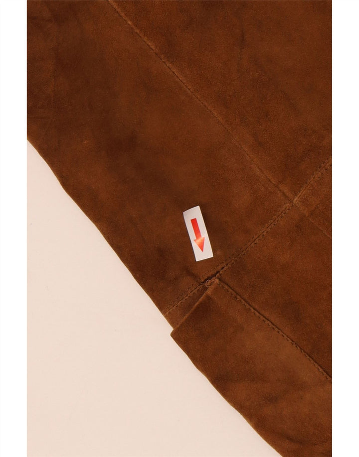 Vintage herre 1 knap ruskind blazerjakke UK 36 Small Brown