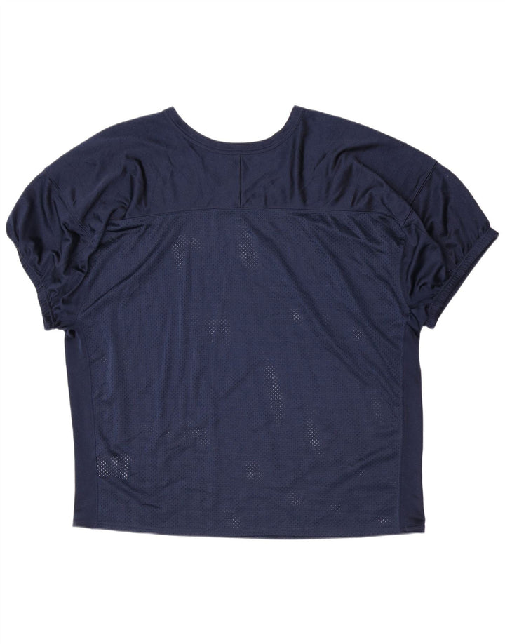 Nike dametrøje top UK 22 3XL marineblå polyester