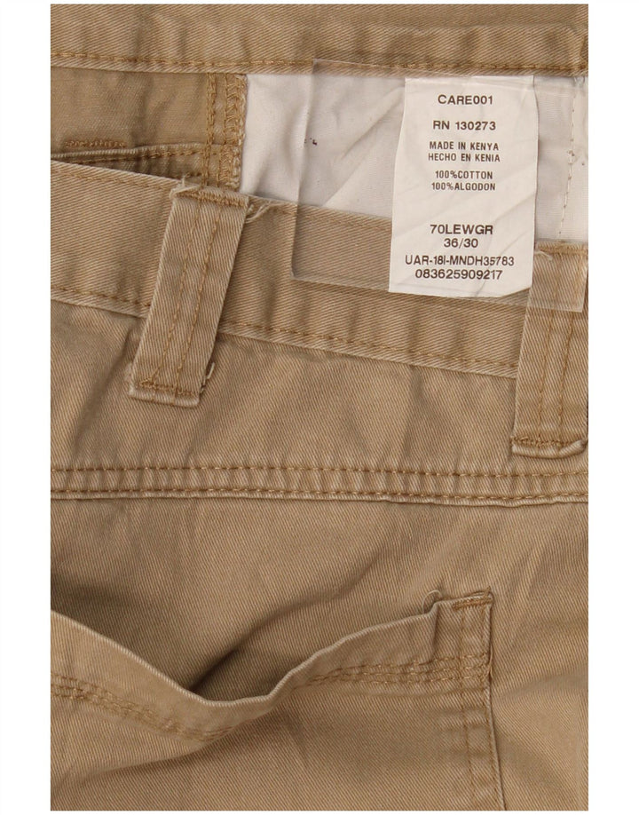 WRANGLER Straight Cargo Bukser til mænd W36 L30 Beige Bomuld