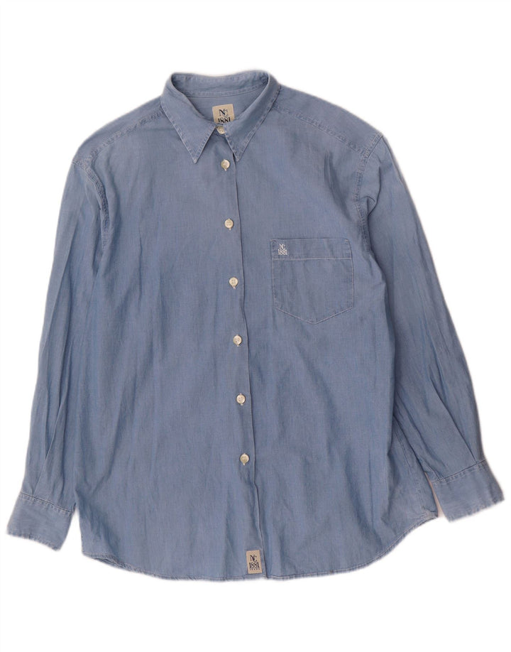Cerruti 1881 Dameskjorte UK 14 Medium Blue
