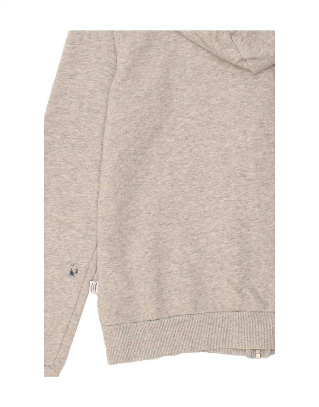 PUMA Womens Zip Hoodie Sweater UK 12 Medium Grey Cotton Vintage Puma and Second-Hand Puma from Messina Hembry 