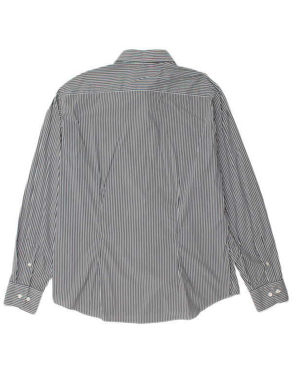 Fred Perry Herre Slim Fit skjorte 2XL marineblå nålestribet bomuld