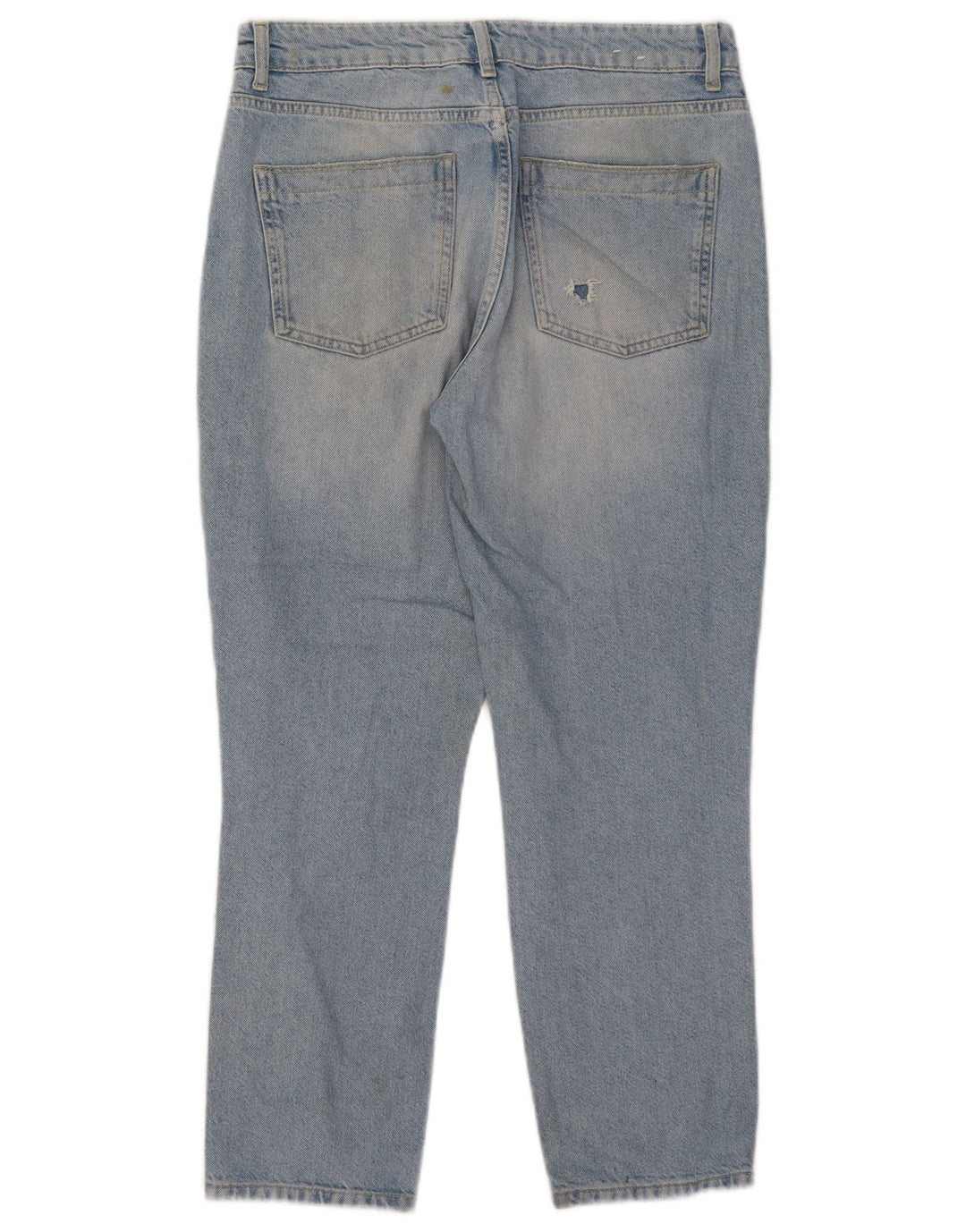 Reiss Kvinders Distressed Cropped Jeans W29 L26 Blå Bomuld