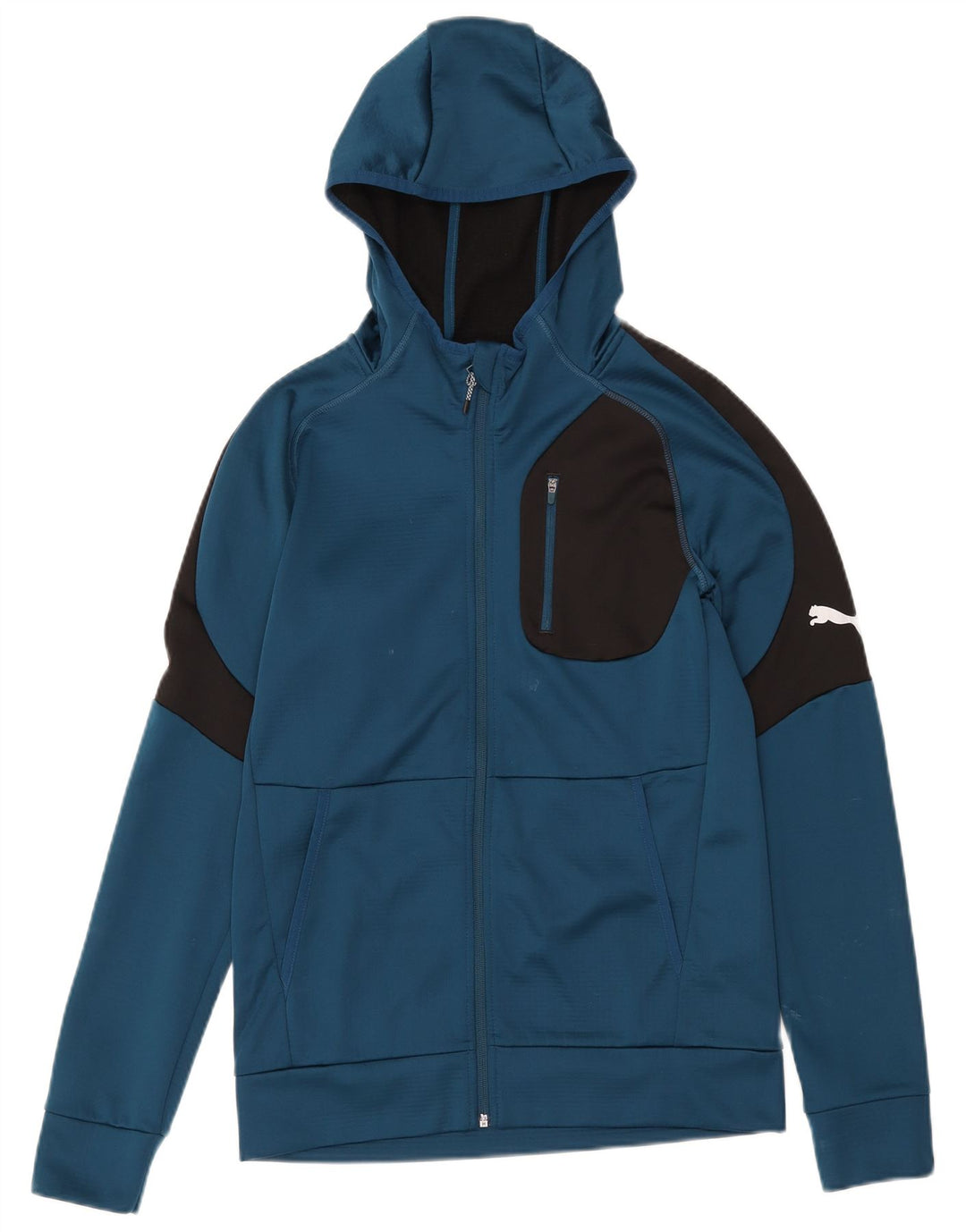 Puma Hættetrøje med lynlås til mænd Small Blue Colourblock