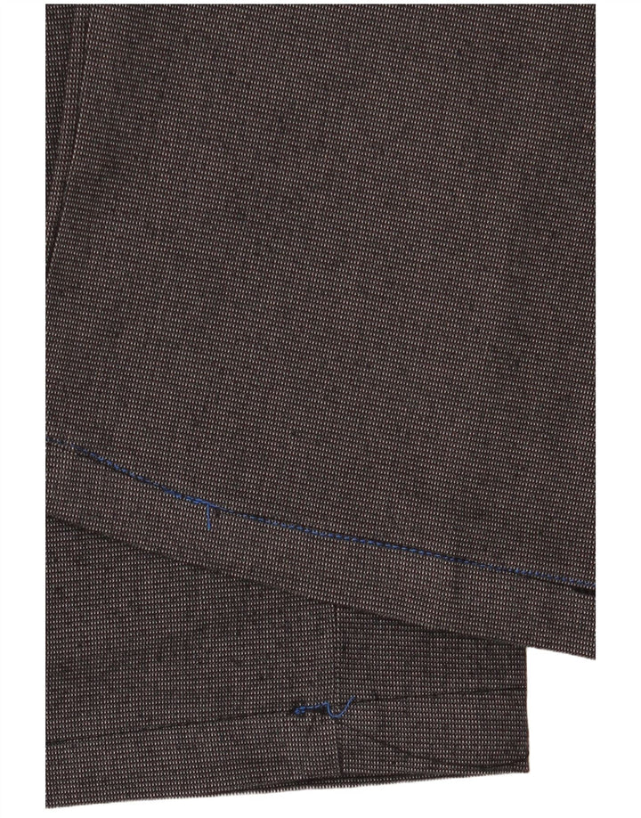Marks & Spencer Herre Straight Cropped Trousers W44 L23 Grå Bomuld