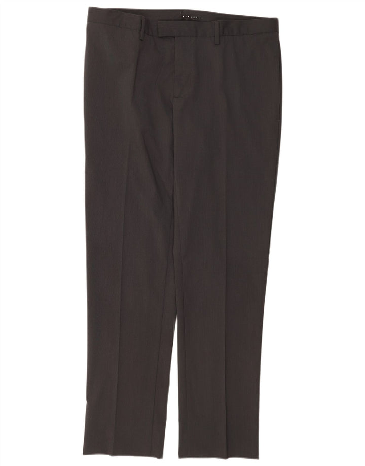 Sisley Herre 2-knap 2-delt jakkesæt IT 52 XL W36 L32 Grå polyester
