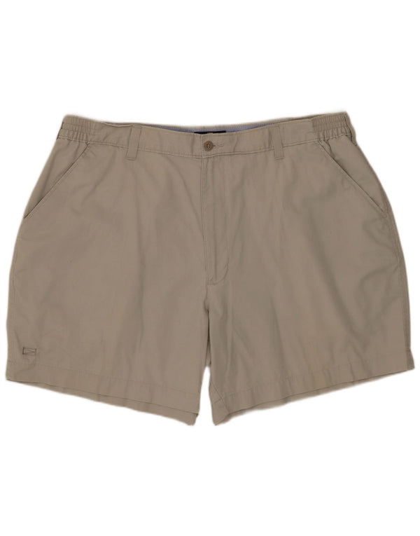 MARKS & SPENCER Herre Blue Harbor Chino Shorts W40 XL Beige Bomuld