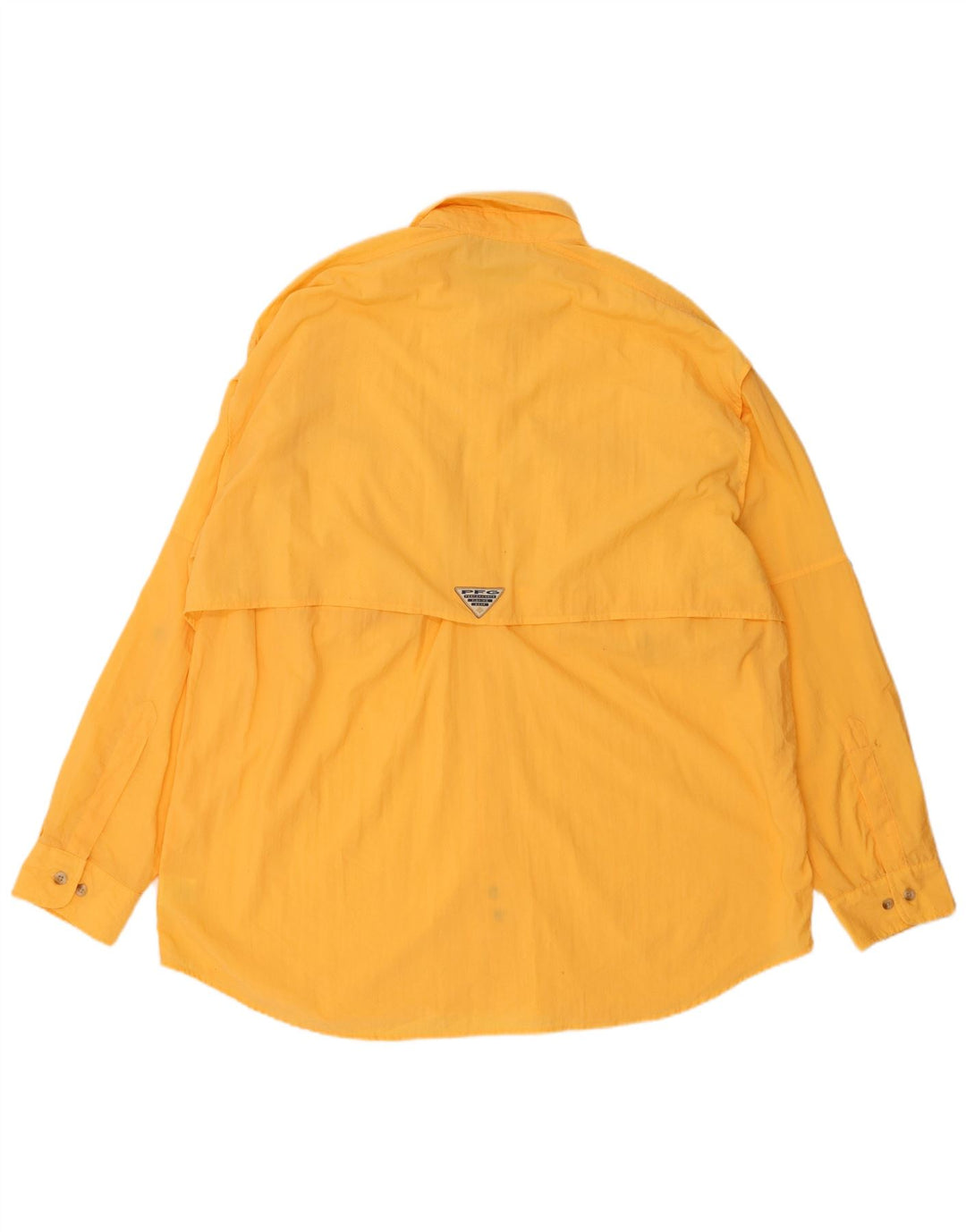 Columbia herreskjorte XL gul nylon