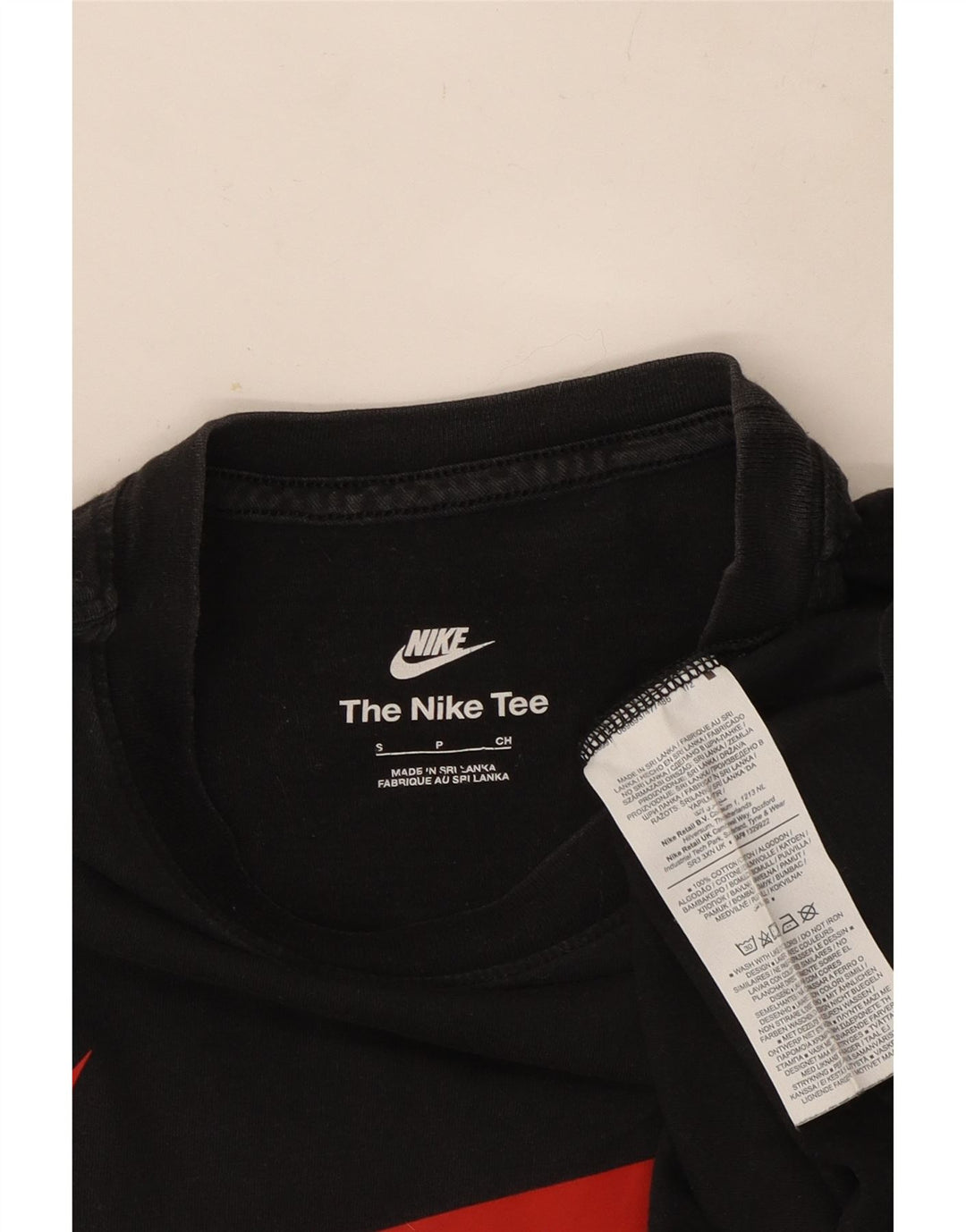Nike grafisk t-shirt top til mænd, lille sort bomuld