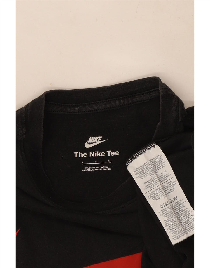Nike grafisk t-shirt top til mænd, lille sort bomuld