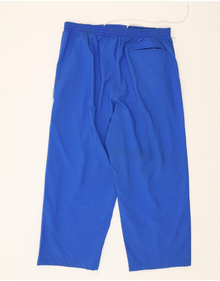 VINTAGE Womens Straight Casual Trousers 2XL W36 L26 Blue Polyester Vintage Vintage and Second-Hand Vintage from Messina Hembry 