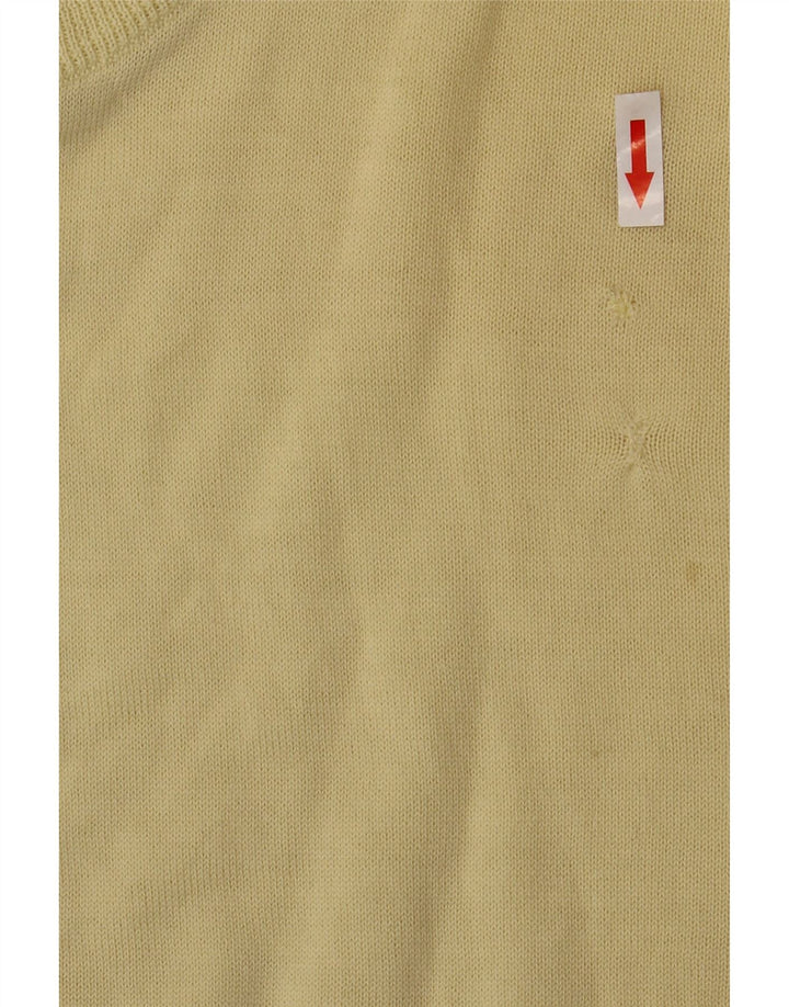 Fila Herrevest Tank Top IT 48 Medium Yellow Virgin Wool