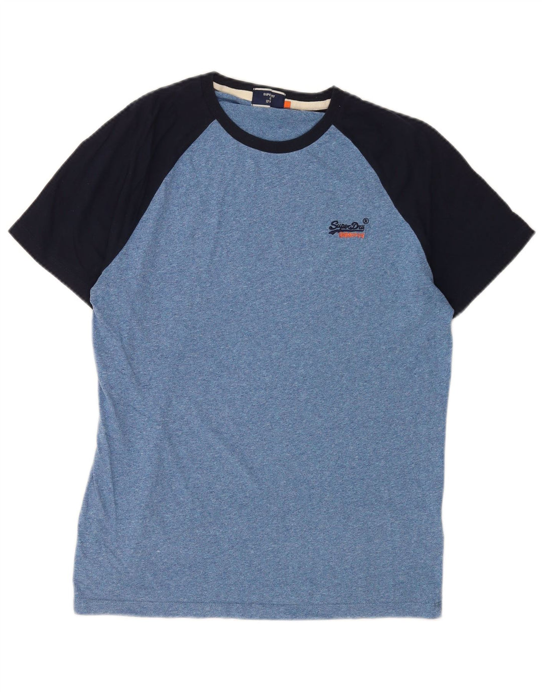 Superdry Herre T-shirt Top Stor Blå Colourblock Bomuld