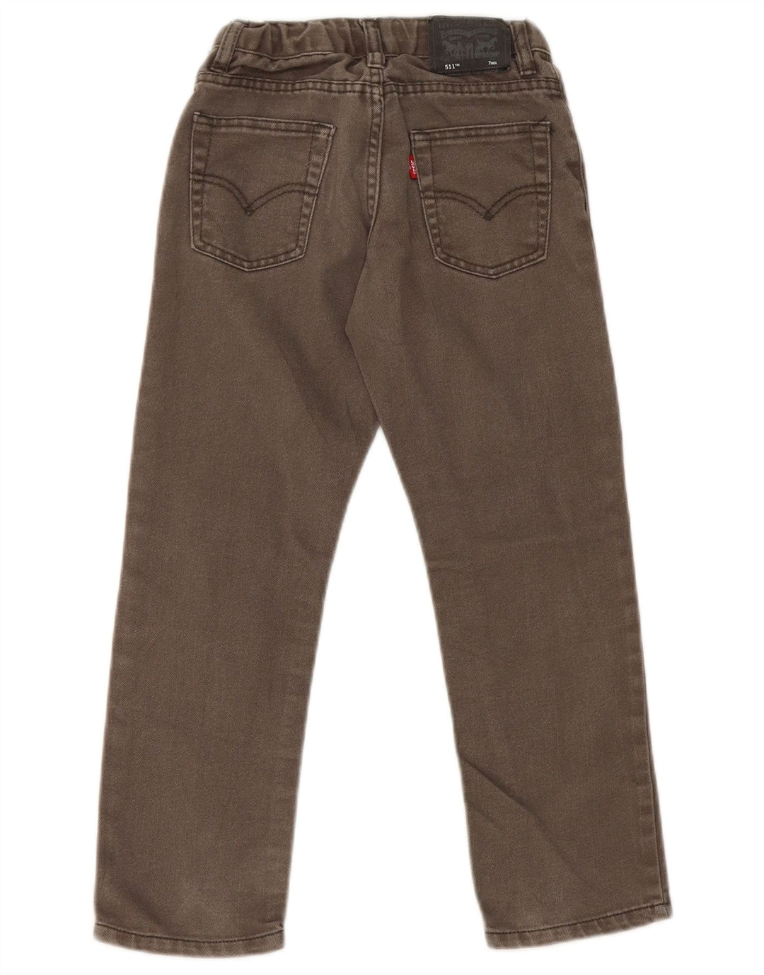 Levi's Boys 511 Slim Jeans 6-7 år W20 L20 Grøn Bomuld