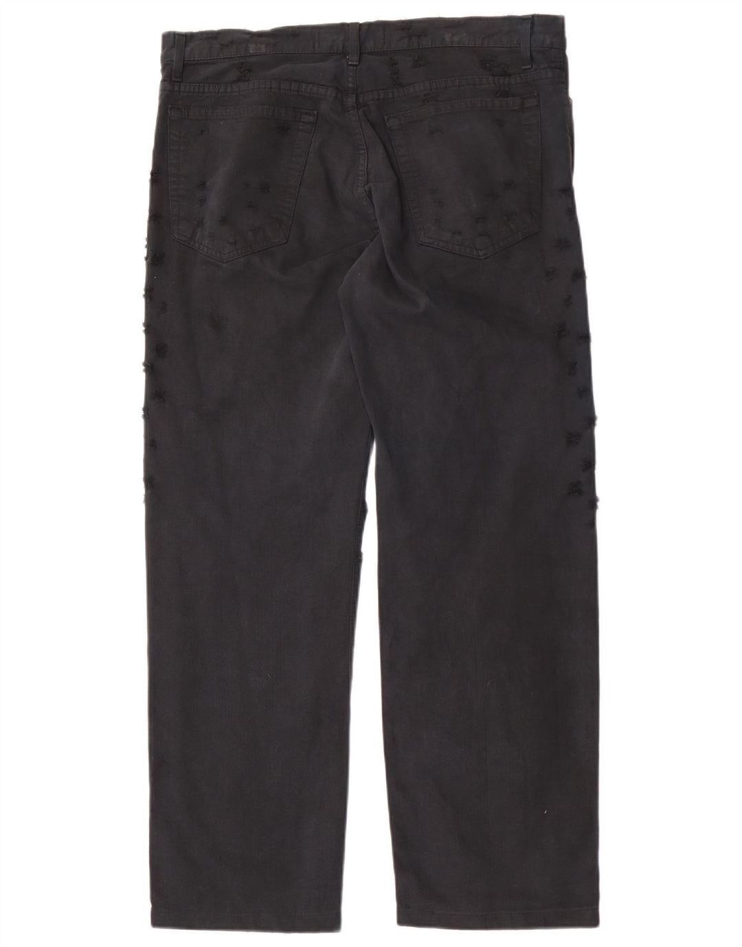 Just Cavalli Herre Distressed Straight Jeans IT 50 Large W36 L30 Sort