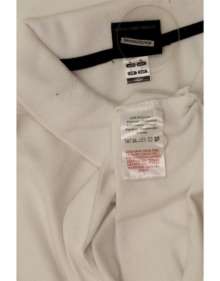 Umbro Herre Polo Shirt Stor Hvid Polyester