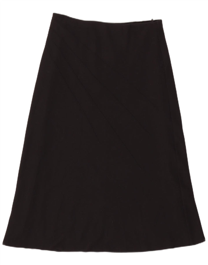 Marks & Spencer A-line nederdel til kvinder UK 16 Large W33 Black Polyester