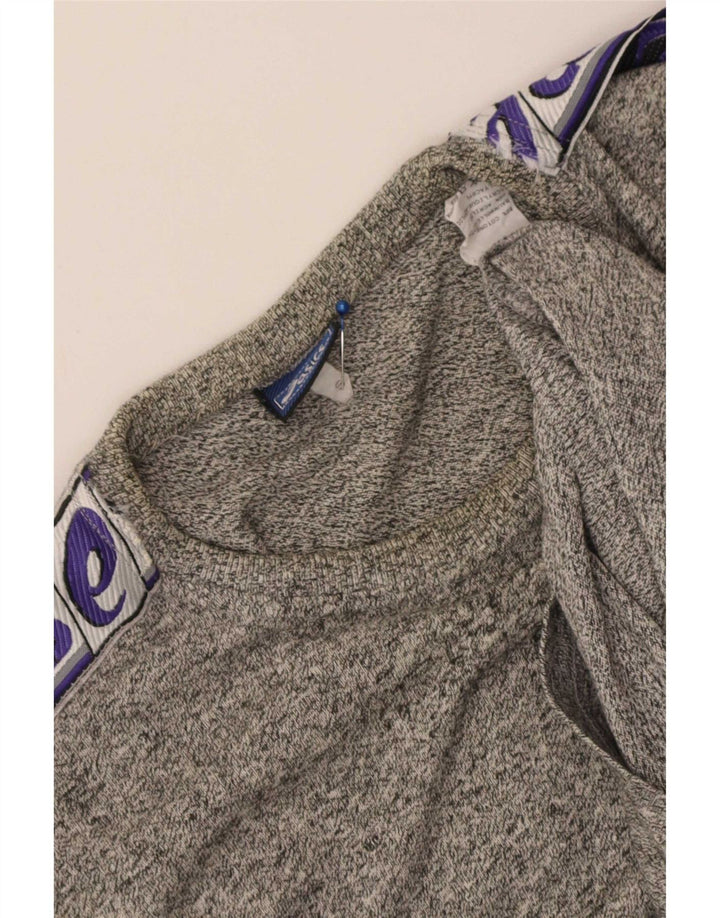 Asics Herre grafisk T-shirt Top Lille grå Flecked Bomuld