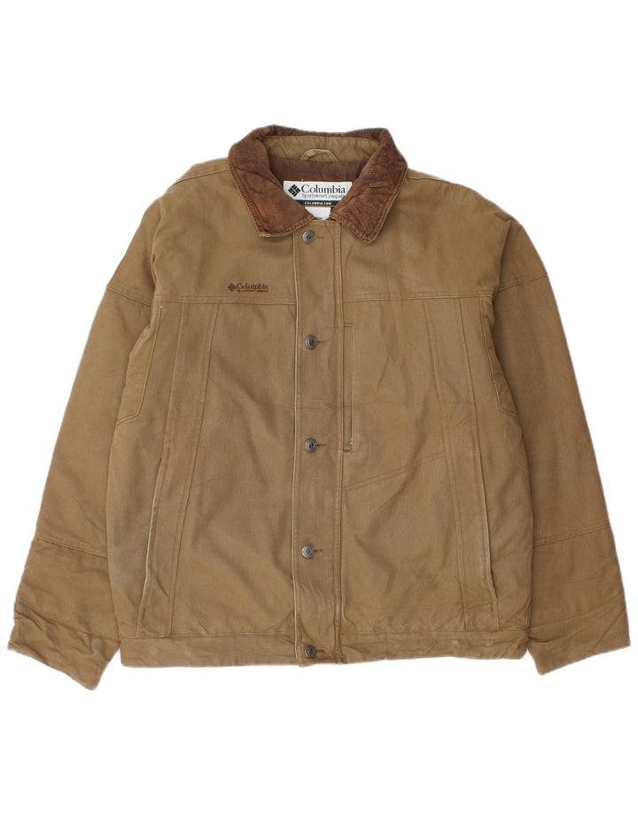Columbia Herre Bomber Jacket UK 38 Medium Beige Bomuld