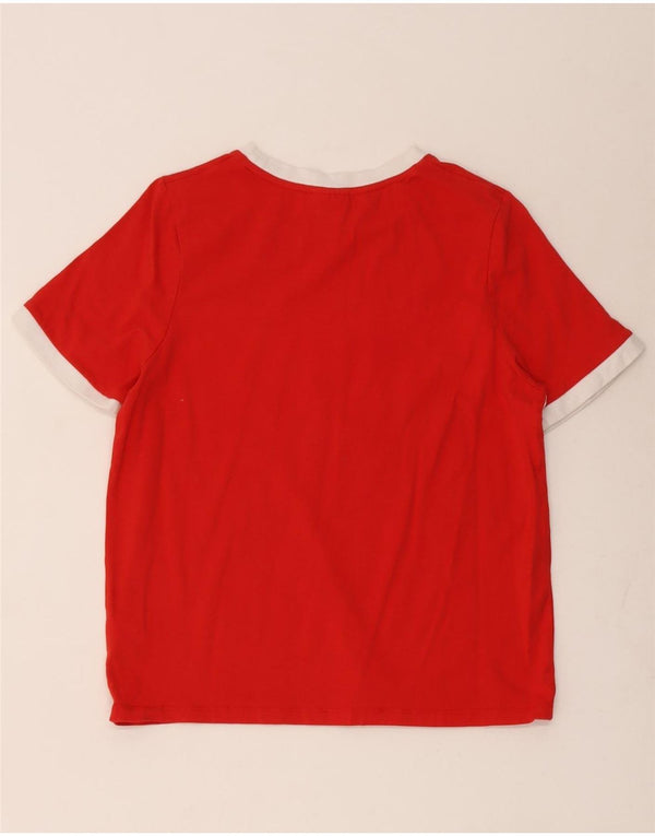 Fila Boys Grafisk T-Shirt Top 13-14 År Rød Colourblock Bomuld