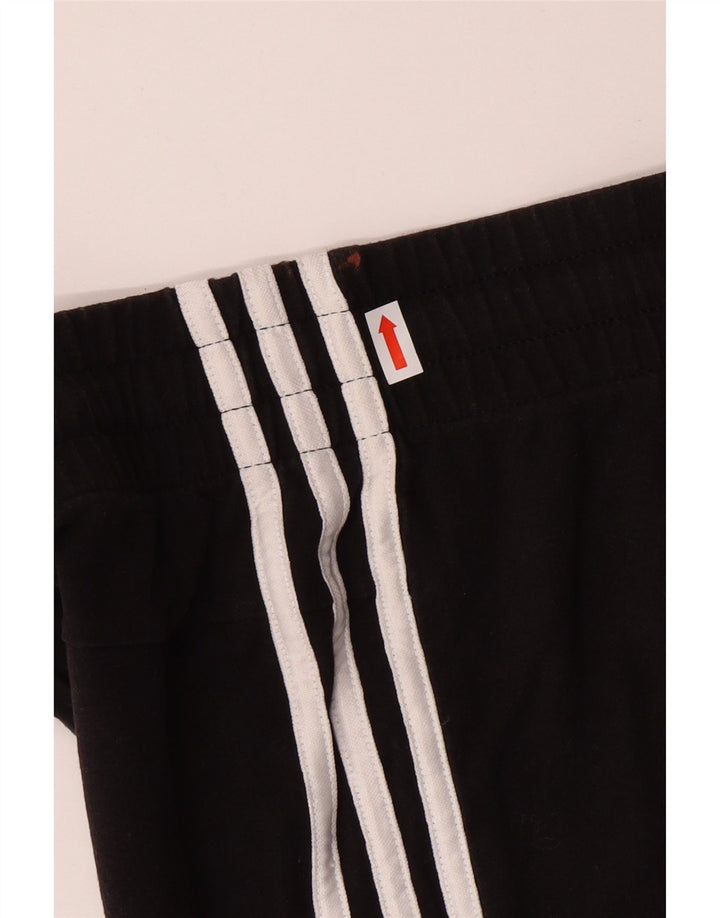 ADIDAS sportsshorts til kvinder UK 12/14 medium sort bomuld