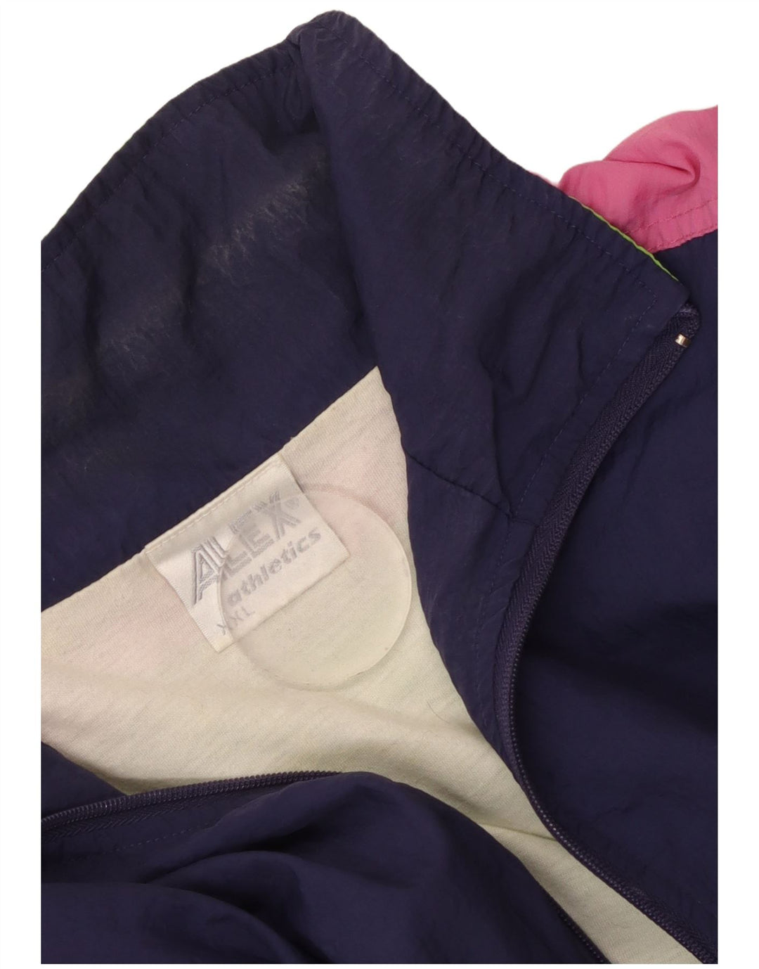 ALEX ATHLETICS Træningsdragt til mænd Topjakke 2XL Navy Blue Colourblock