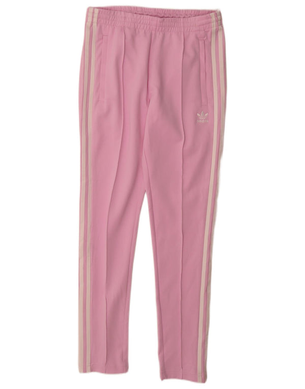 Adidas Træningsdragtsbukser til kvinder UK 8/10 Small Pink Bomuld