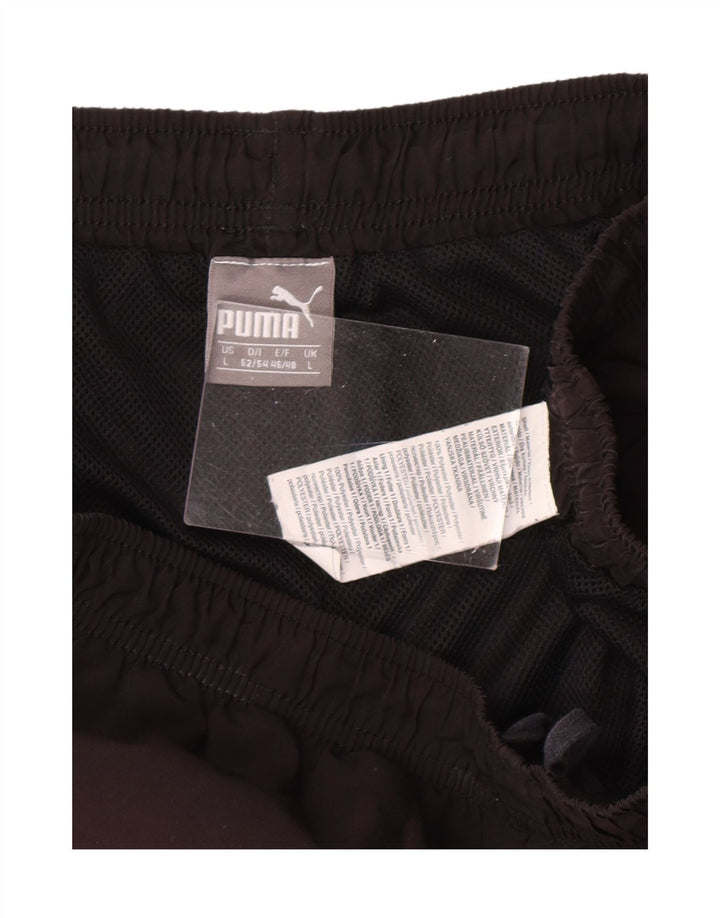 PUMA Mens Sport Shorts Large  Black Polyester Vintage Puma and Second-Hand Puma from Messina Hembry 
