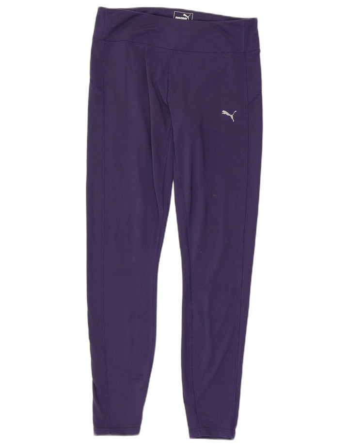 Puma Dame Leggings UK 12 Medium Lilla Polyester