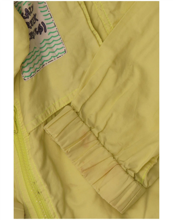Proline Herre Grafisk Oversized Bomber Jacket UK 38 Medium Gul