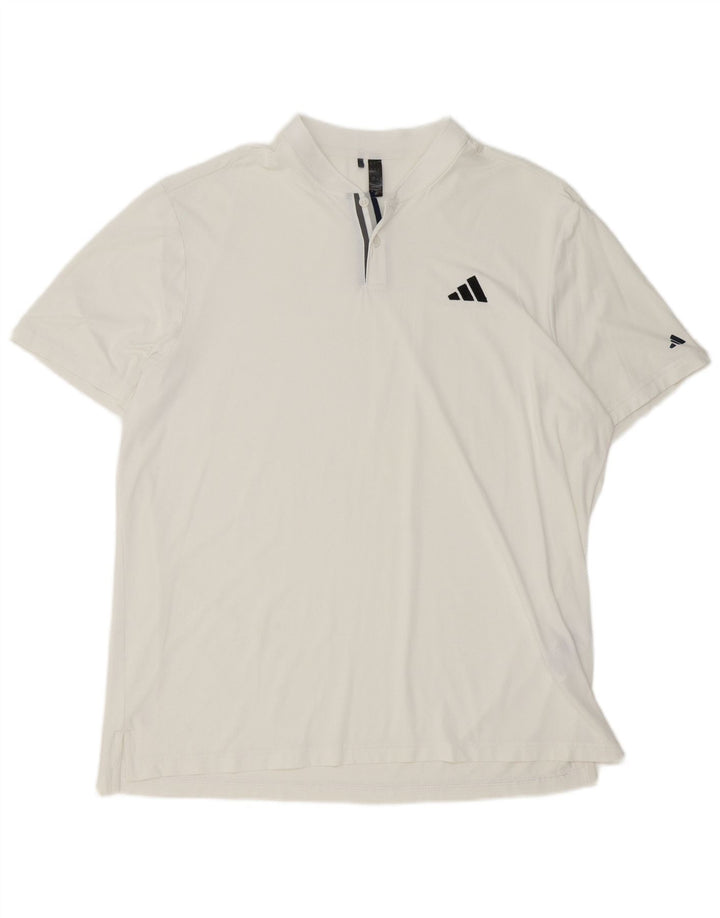 Adidas Polo Shirt til mænd XL Hvid Polyester
