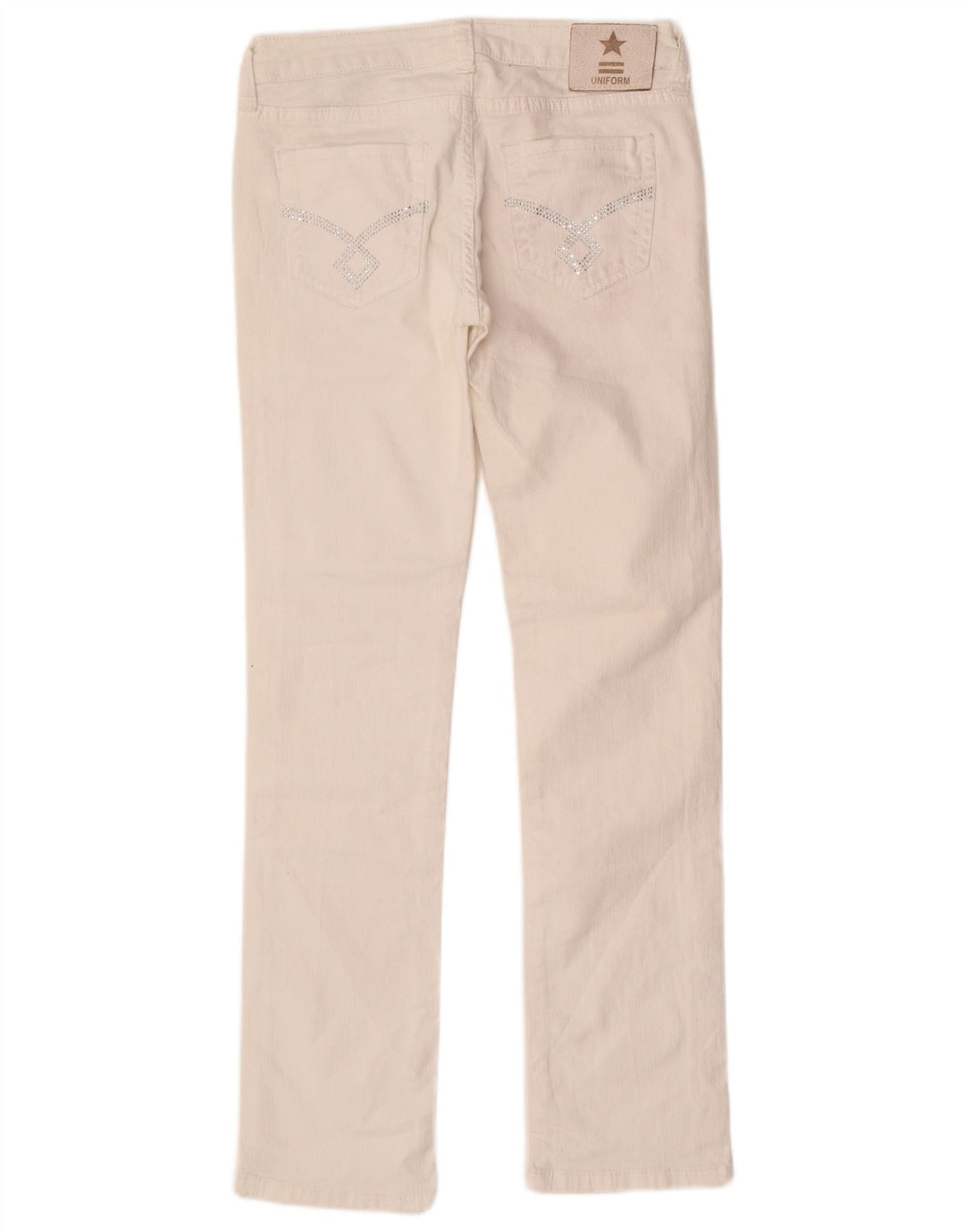 Uniform Dame Slim Jeans W27 L29 Hvid Bomuld