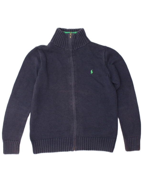 Ralph Lauren drenge cardigan sweater 14-15 år Stor marineblå bomuld