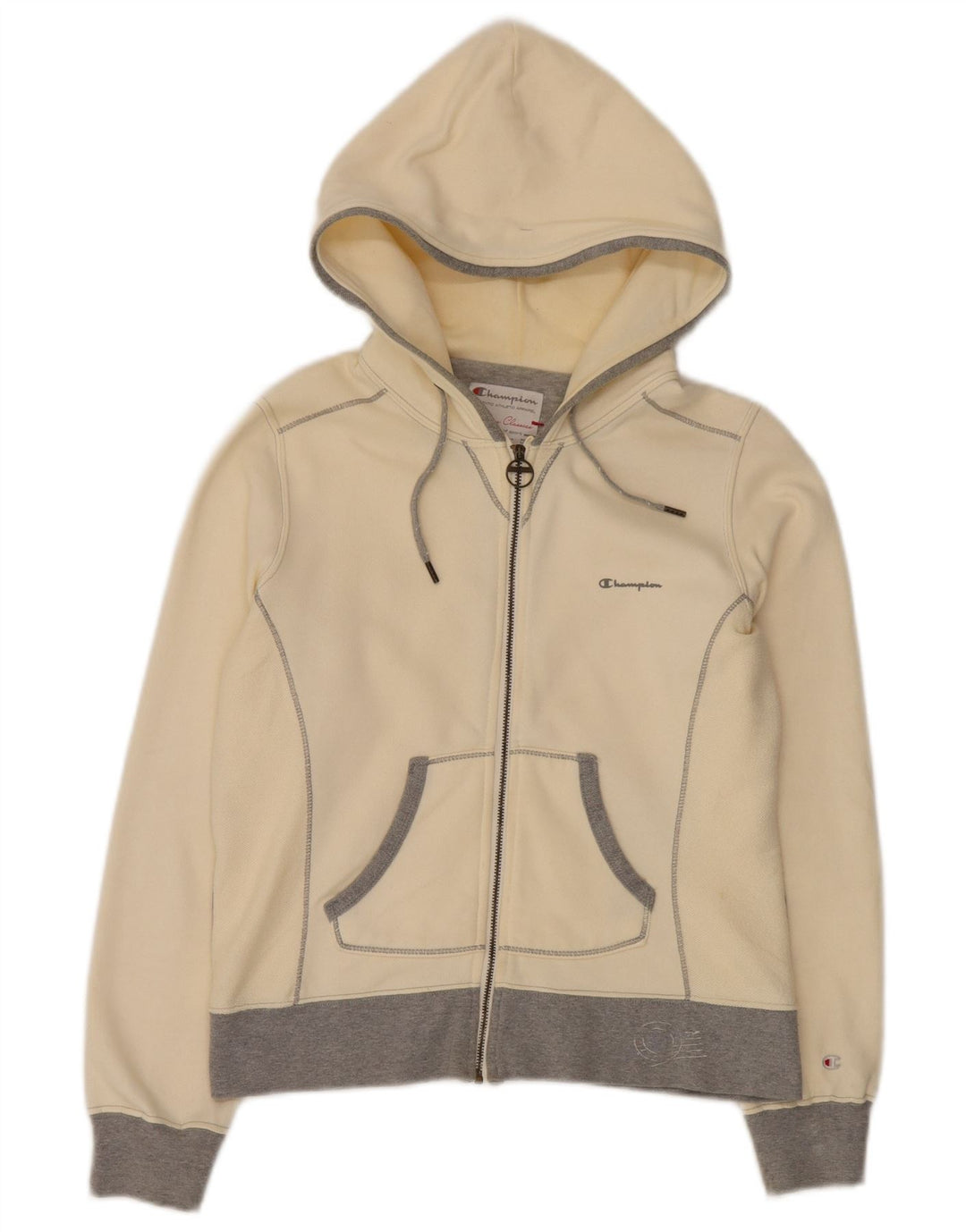 Champion Womens Heritage Classics Hættetrøje med lynlås UK 10 Small Yellow