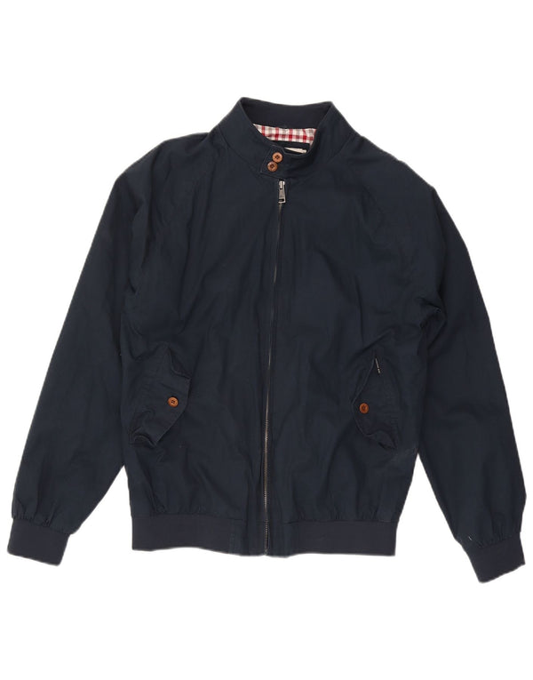 Ben Sherman Mens Bomber Jacket UK 38 Medium Navy Blue