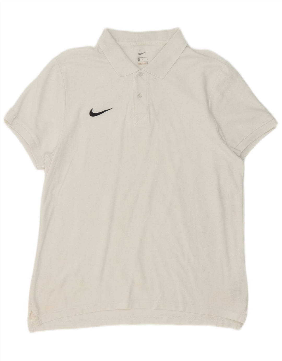 Nike Polo Shirt til mænd, stor hvid bomuld