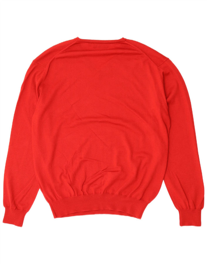 Baileys Herre V-hals sweater 2XL Rød Ny Uld