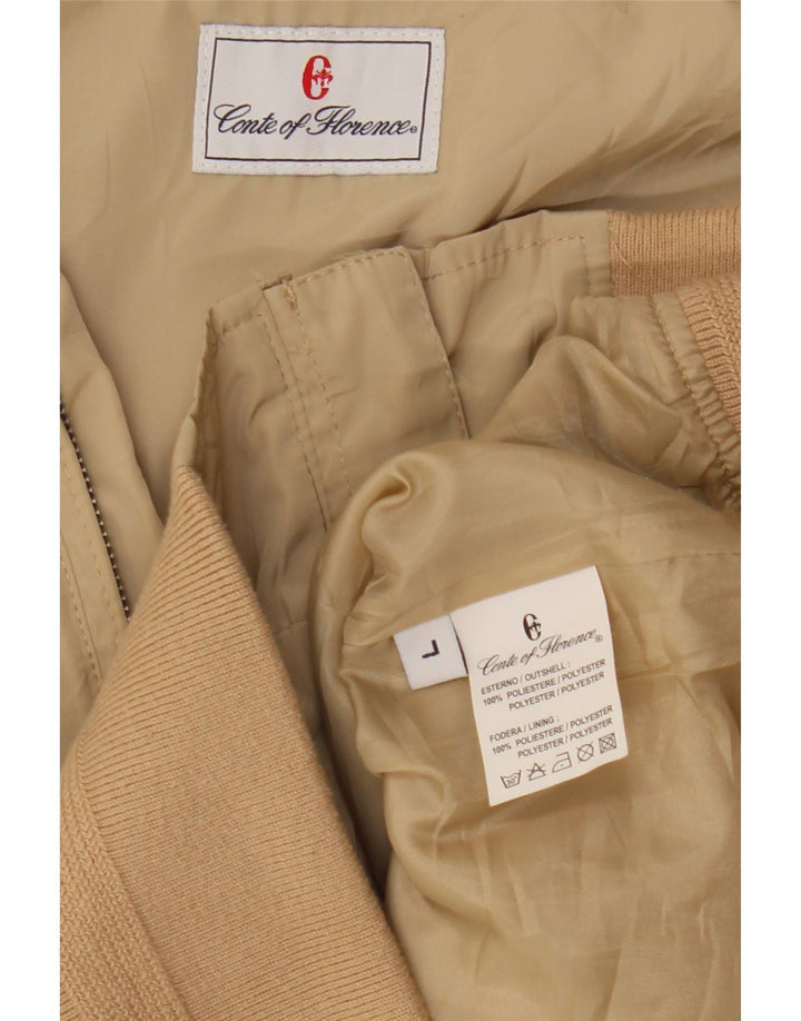 Conte of Florence Bomberjakke til mænd UK 40 Large Beige Polyester