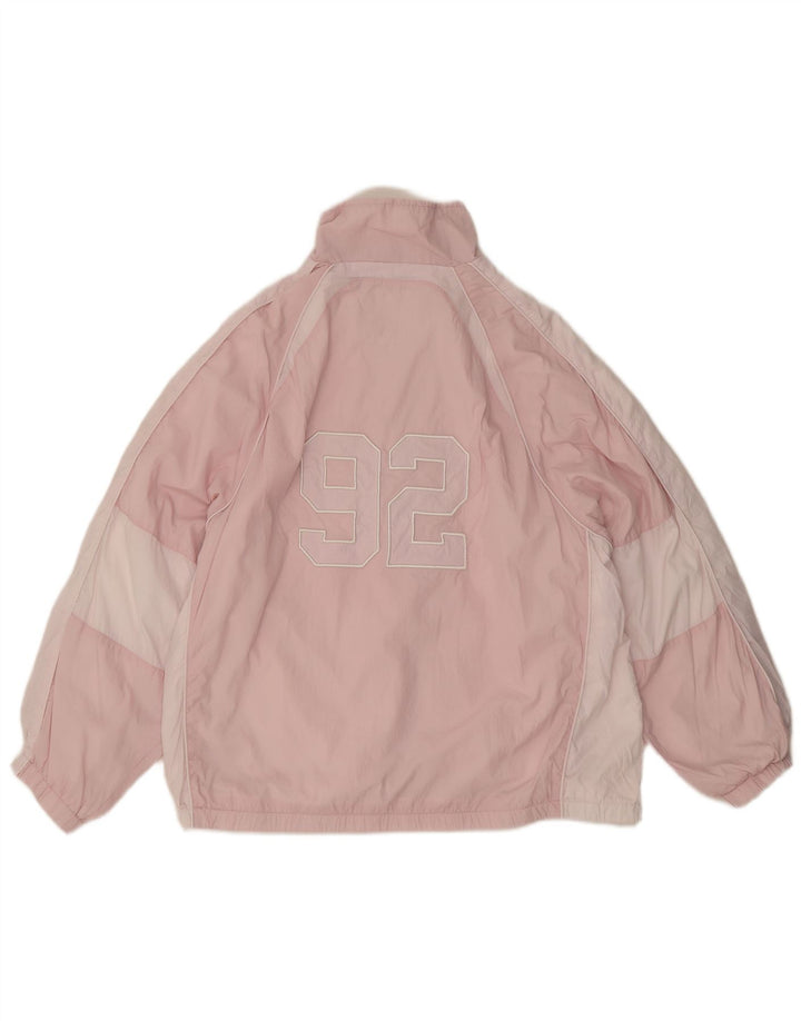 FB Sister Dame Grafisk Oversized regnjakke UK 10 Small Pink Colourblock