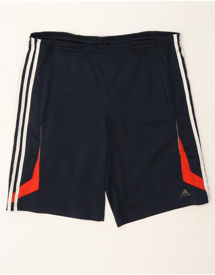Adidas Herre Climalite Sportshorts Large Navy Blue Colourblock