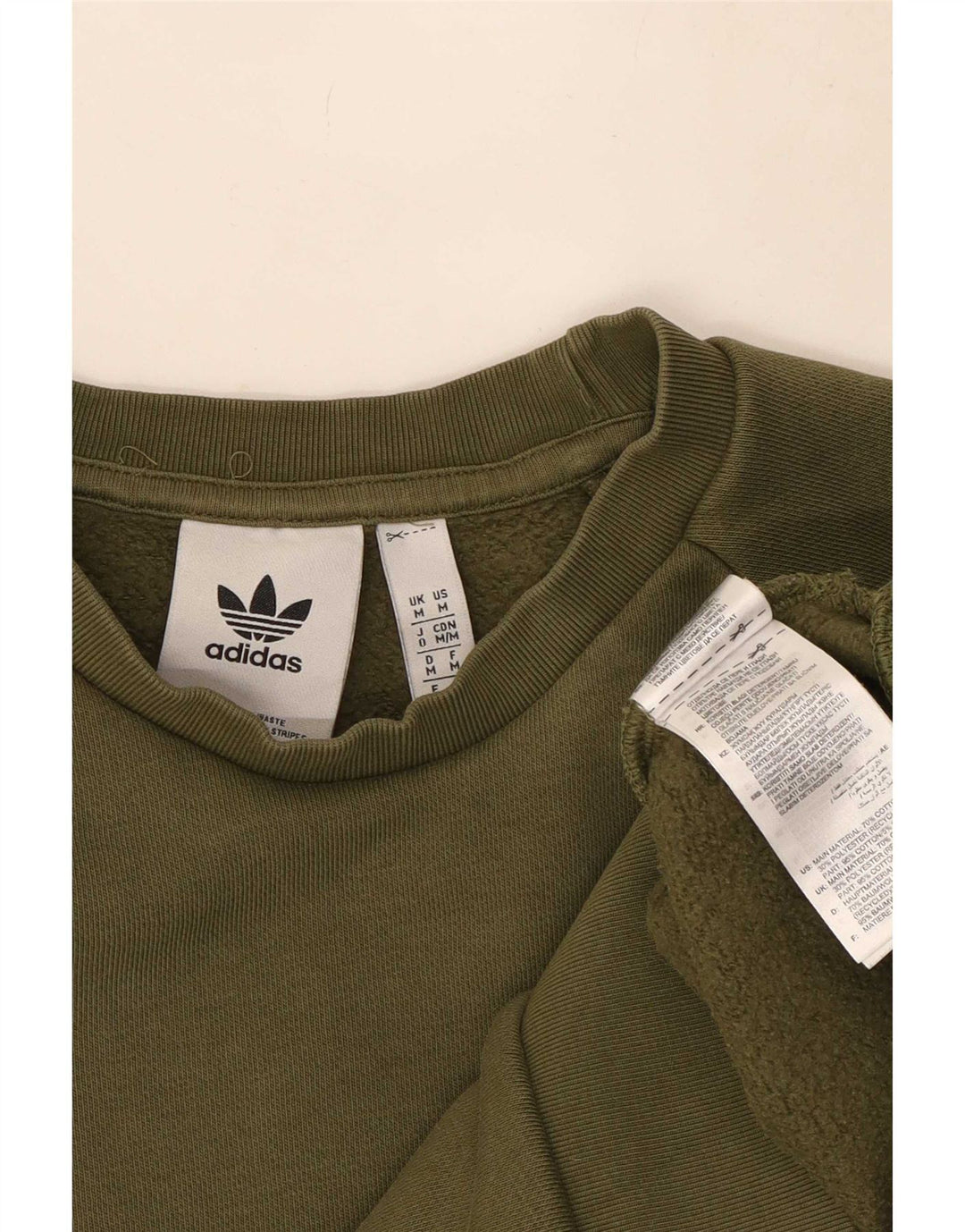 Adidas Sweatshirt Jumper Medium Khaki Bomuld til mænd