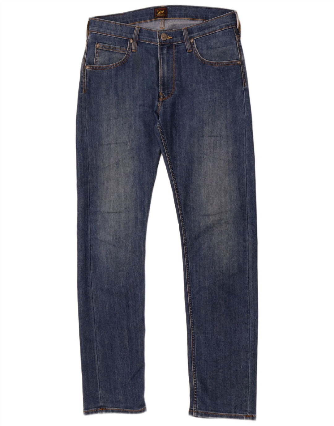 Lee Mens Daren Zip Fly Slim Jeans W30 L32 Blå Bomuld